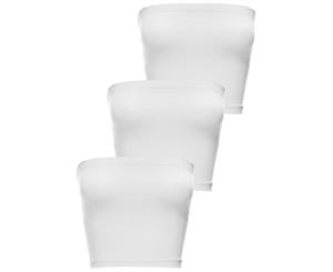 Mini Strapless Tube Top/Skirt - 3 Pack - White