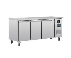 Polar Counter Gastro Freezer 3 Doors - 417Ltr - Silver