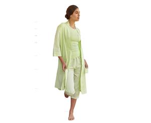 Polka Dot Green Kimono Bath Robe
