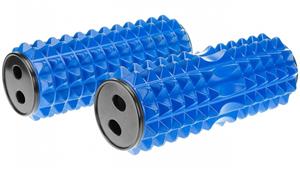 PowerTrain Acupressure Grid Foam Massage Roller - Blue