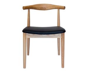 Replica Hans Wegner Elbow Chair CH20 - Natural & Black