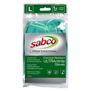 Sabco Large Professional Ultra Nitrile Chemical Resistant Gloves - 1 Pair