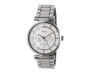 Simplify The 4800 Bracelet Watch w/Day/Date - Silver