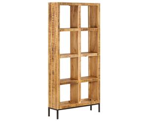Solid Mango Wood Bookshelf 80x25x175cm Storage Rack Shelving Cabinet
