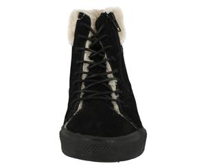Spot On Girls Suedette Ankle Boots (Black) - KM707