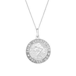 St Christopher Pendant in Sterling Silver