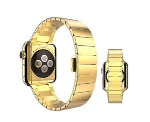 Stainless Steel Link Bracelet For Apple Watch - Gold