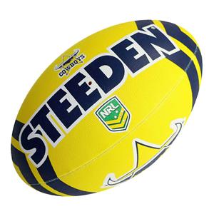 Steeden NRL North Queensland Cowboys Supporter Rugby Ball