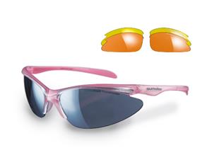 Sunwise Thirst Pearl Pink Sunglasses for Smaller Faces with 3 Interchangeable Lenses