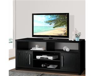 TV Cabinet Entertainment Unit Stand Storage Shelf Sideboard Black