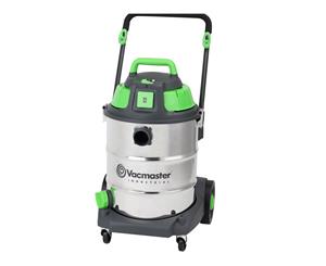 Vacmaster Wet / Dry Industrial Vacuum 50 litre 1600w Stainless Drum Sync Function