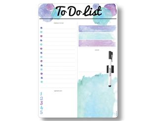 &quotTo Do List" Magnetic Whiteboard - Blue