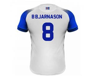 2018-2019 Iceland Away Errea Football Shirt (B Bjarnason 8)