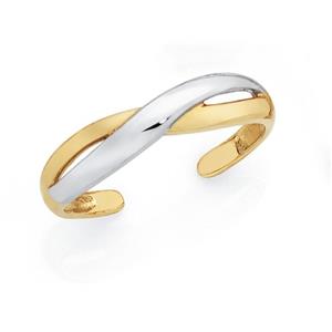 9ct Gold Two Tone Toe Ring