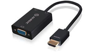 Alogic 15cm HDMI to VGA Adapter with 3.5mm Audio