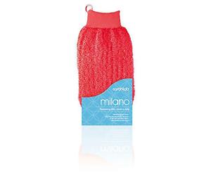 Caronlab Milano Body Exfoliating Massage Glove Mitt Red