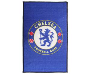 Chelsea Fc Official Printed Football Crest Rug (Blue) - SG6849