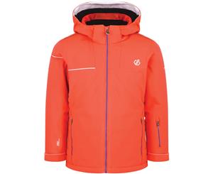 Dare 2b Boys Entail Water Repellent Hooded Ski Jacket - Fiery Coral