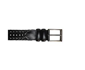Eastern Counties Leather Mens Plaited Belt (Black) - EL260