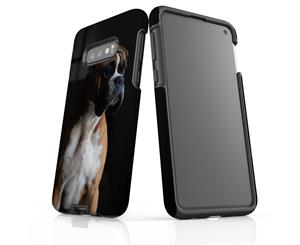 For Samsung Galaxy S10e Case Protective Back Cover Tan & White Boxer