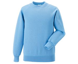 Jerzees Schoolgear Childrens Raglan Sleeve Sweatshirt (Sky Blue) - BC587