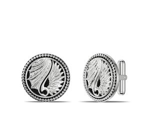 Max Holloway Cuff Links For Men In Sterling Silver Design by BIXLER - Sterling Silver