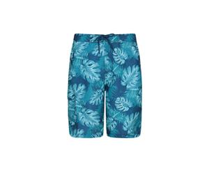 Mountain Warehouse Mens Durable 100% Polyester Ocean Printed Boardshorts - Teal