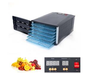 New Design 6 Tray Food Fruit Dehydrator With Door and Timer Dryer