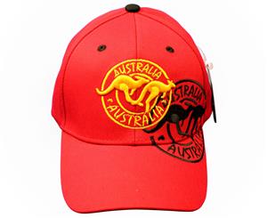 RooWho Australiana Caps - Kangaroos Red