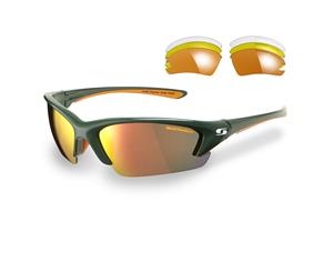 Sunwise Equinox Green Sports Sunglasses with 4 Interchangeable Lenses