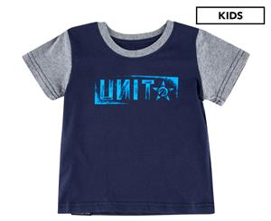 Unit Kids' Shade Tee / T-Shirt / Tshirt - Navy