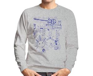 Zits Biro Doodle Collection Men's Sweatshirt - Heather Grey