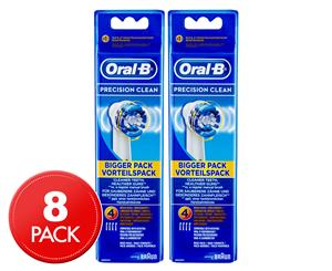 2 x Oral-B Precision Clean Replacement Brush Heads 4pk