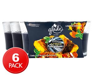 3 x 2pk Glade Sultry Amber Rhythm Candle 96g