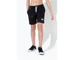 Hype Black Aop Speckle Kids Boys Shorts - Multi