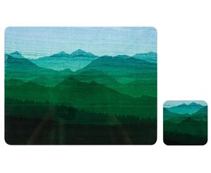 Ladelle Mountain Vista Placemats & Coasters Set of 4