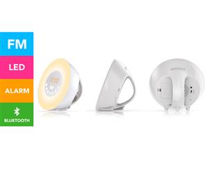 Lenoxx Sunset FM Alarm Clock Radio w/ Bluetooth Speaker & LED Lamp