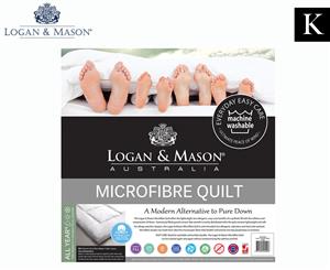 Logan & Mason Microfibre King Bed Quilt
