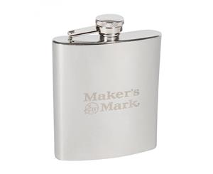 Makers Mark Logo Stainless Steel Flask