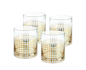 Nel Lusso Manhattan Spirit Glasses Set of 4
