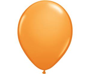 Qualatex 11 Inch Round Plain Latex Balloons (100 Pack) (Orange) - SG4586