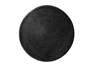 Salisbury & Co Woven Round Placemat 35cm Black