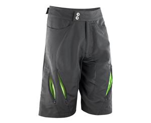 Spiro Mens Bikewear Off Road Cycling Shorts (Black/Lime) - RW3360