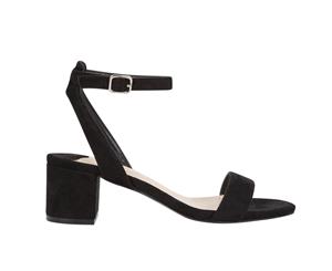 Tempest Obsessed Womens Strappy Low Block Heel Spendless Shoes - Black