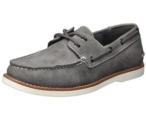 Unlisted by Kenneth Cole Mens Santon Fabric Round Toe Boat Shoes