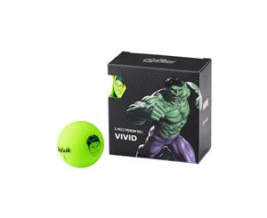 Volvik Marvel Golf Balls - 4 Pack The Hulk - Unisex