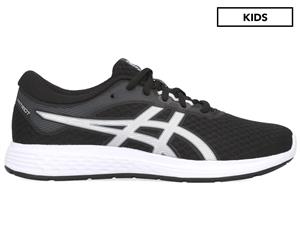 ASICS Grade-School Boys' Patriot 11 Running Sports Shoes - Black/Silver