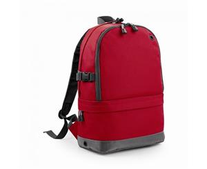 Bagbase Backpack / Rucksack Bag (18 Litres Laptop Up To 15.6 Inch) (Pack Of 2) (Classic Red) - RW6688