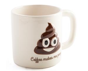 Coffee Makes Me Poop Koolface Mug - Emoji Poo