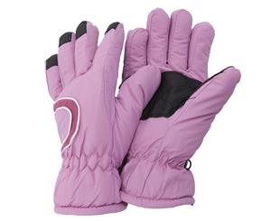 Floso Ladies/Womens Thinsulate Extra Warm Thermal Padded Winter/Ski Gloves With Palm Grip (3M 40G) (Baby Pink) - GL421